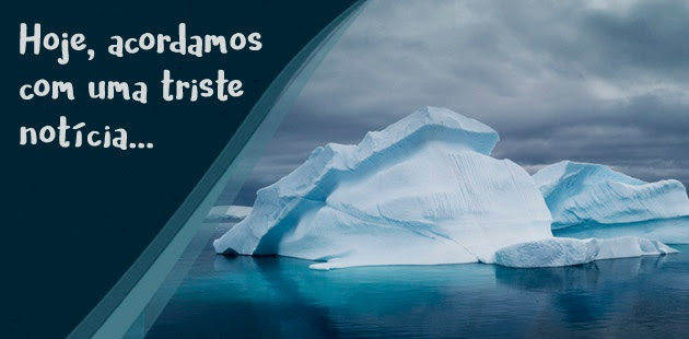 Antártida - Triste notícia