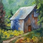 Barn--mini painting - Posted on Tuesday, March 24, 2015 by Veronica Brown