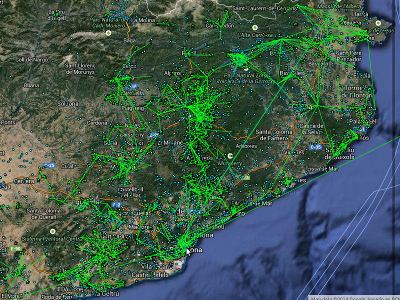 Guifi in en rond barcelona