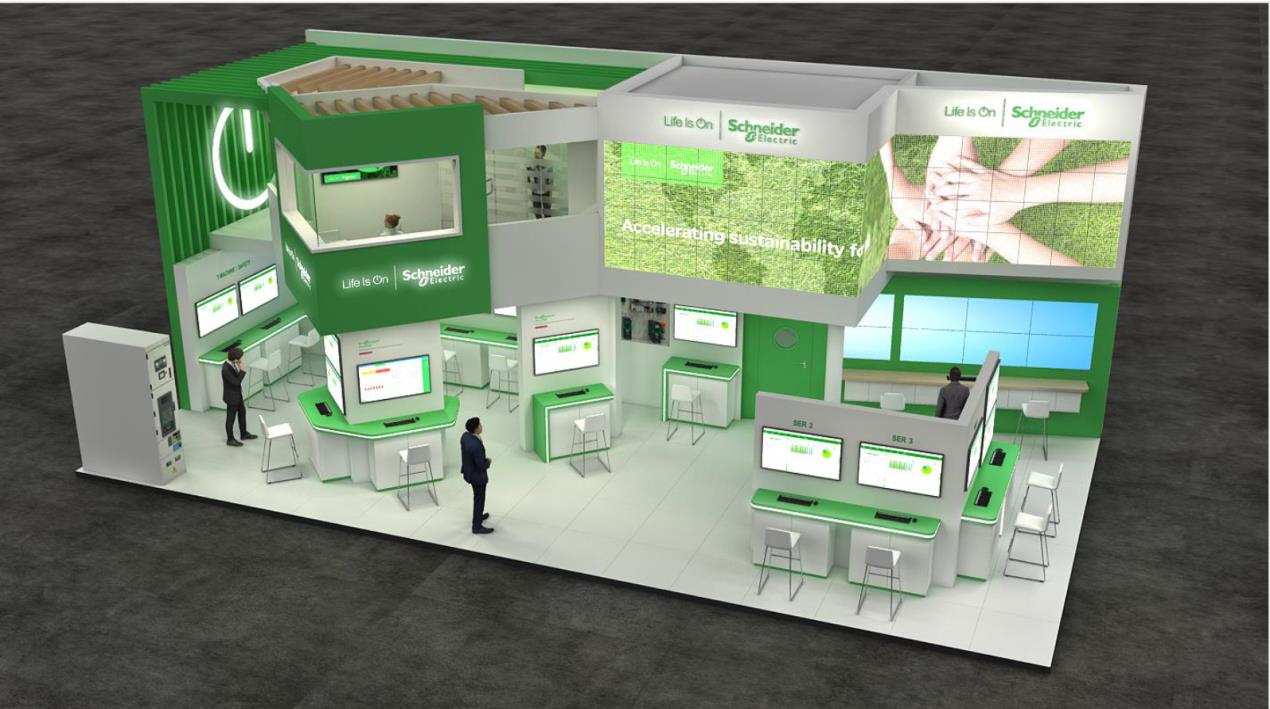 Schneider Electric booth at ADIPEC 2023