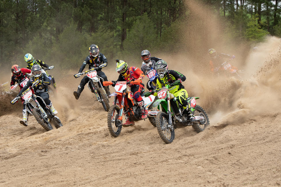 As the XC1 Open Pro class took it it was a race to the holeshot line.