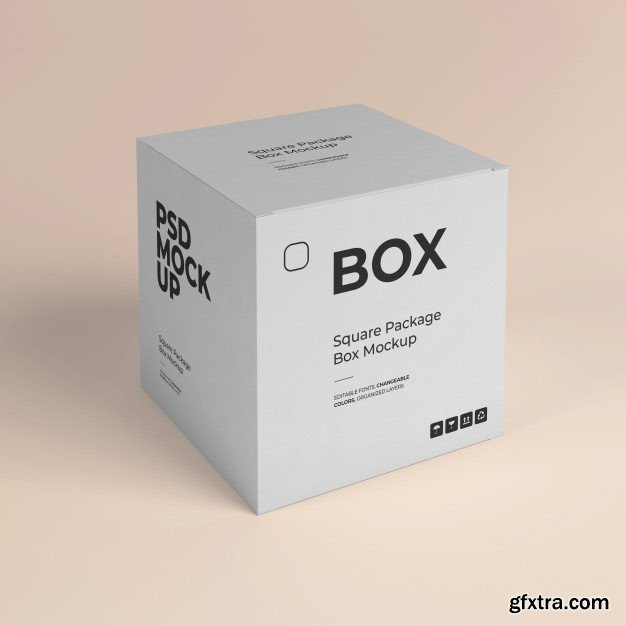 Square box mockup Â» GFxtra