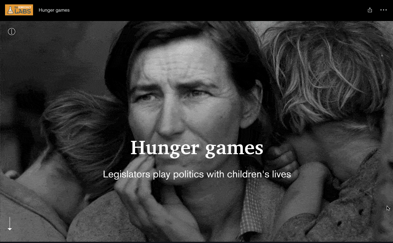 Hunger games when legislators play politics with children's lives.gif