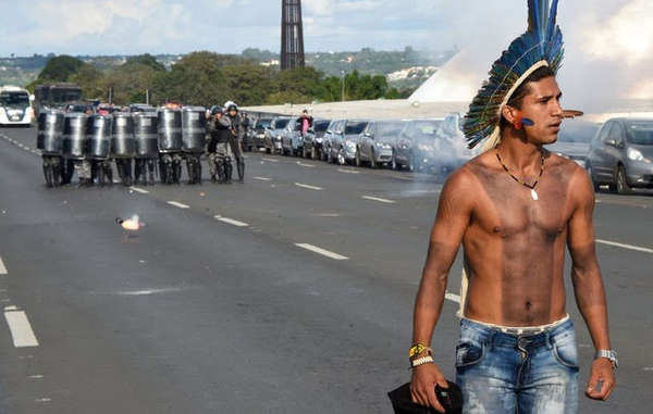 President Temer&apos;s proposed legal opinion has sparked major indigenous protests in Brasilia