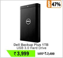 Dell Backup Plus 1TB USB 3.0 Portable Hard Drive