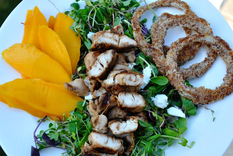 Tropical Salad with Teriyaki Chicken