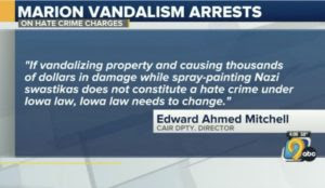 Hamas-linked CAIR calls for hate crime charges in Marion, Iowa