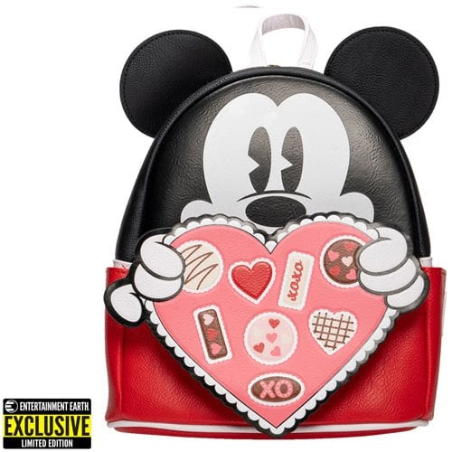 Mickey Mouse Chocolate Box Valentine Mini-Backpack - Entertainment Earth Exclusive Mickey Mouse Chocolate Box Valentine Mini-Backpack - Entertainment Earth Exclusive