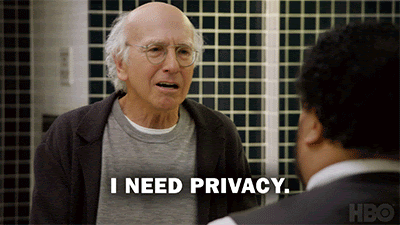 Larry David needs privacy