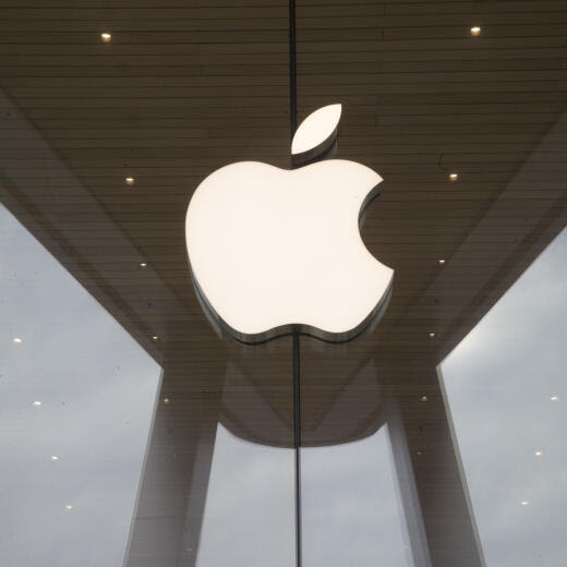 FILE- In this Jan. 3, 2019, file photo the Apple logo is displayed at the Apple store in the Brooklyn borough of New York. Apple reports their earnings on Thursday, Feb. 1, 2024. (AP Photo/Mary Altaffer, File)