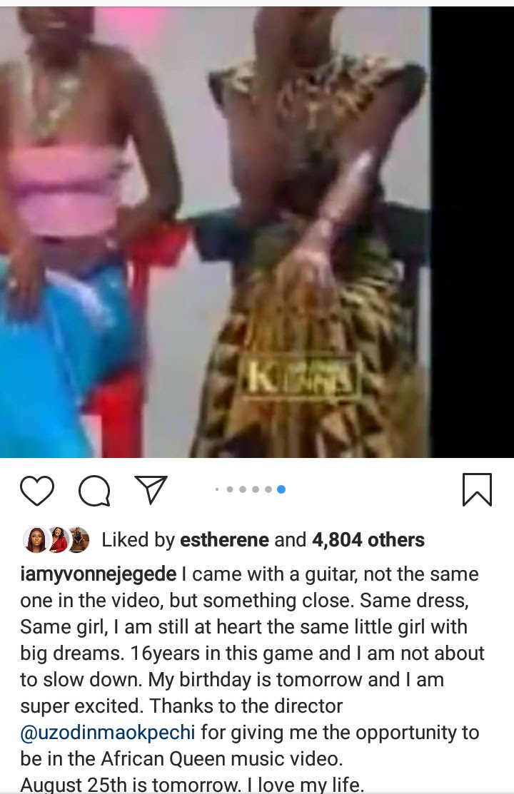 Yvonne Jegede recreates the look she wore for Tuface Idibia