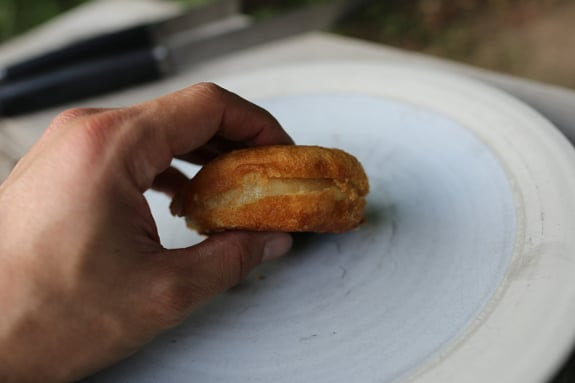 pineapple upside down donut campfire dessert