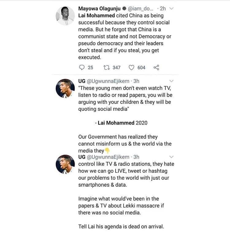 Nigerians react to Lai Mohammed
