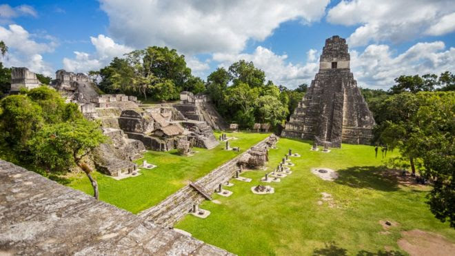 Ruínas maias em Tikal, na Guatemala