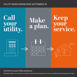 Utility help infographic