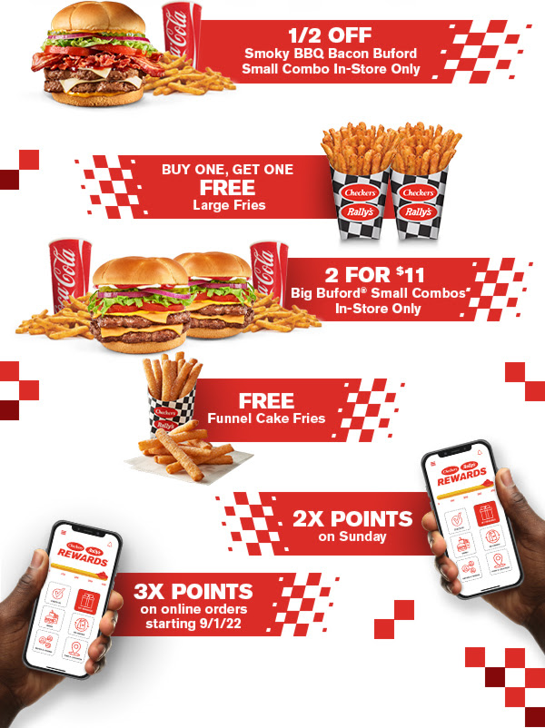 Checkers And Rally's Coupons & Deals 2 For 4