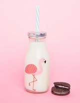 Sass & Belle Flamingo Straw Water Bottle