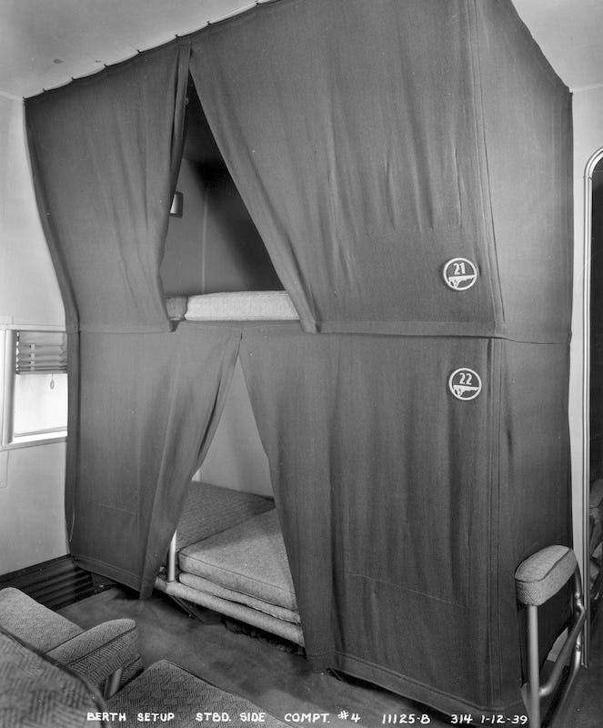 The bunk                                                             beds came with                                                             curtains for                                                             privacy. 