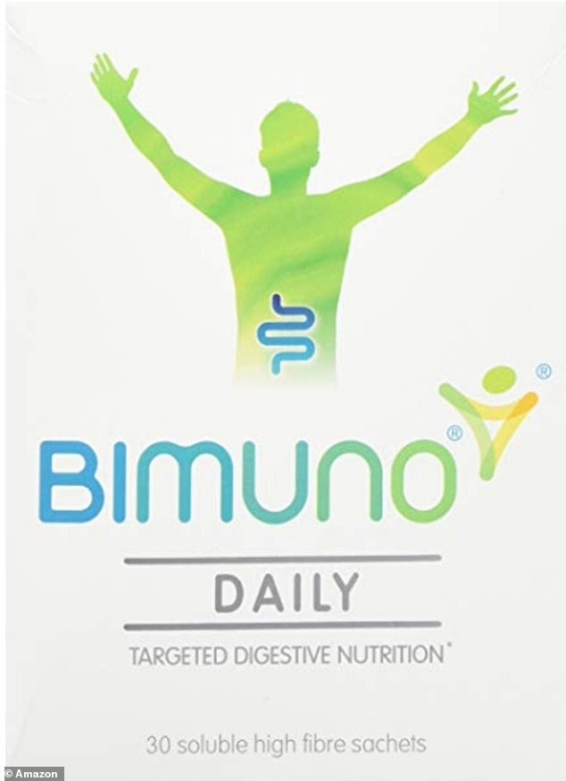 Bimuno is widely available in high-street chemists and was originally developed by researchers at Reading University