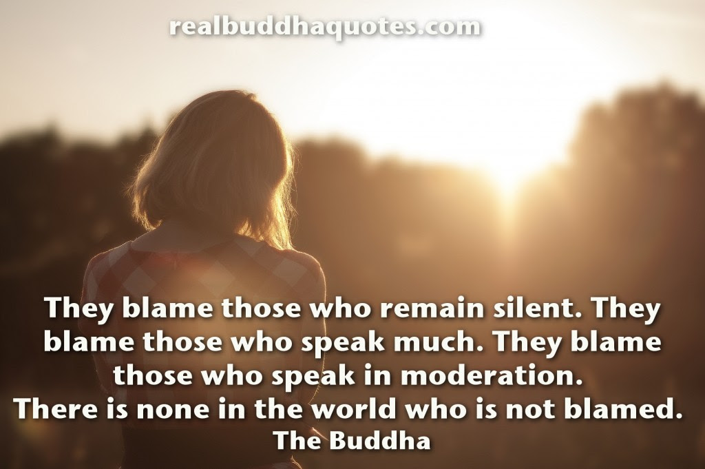 they blame those who remain silent