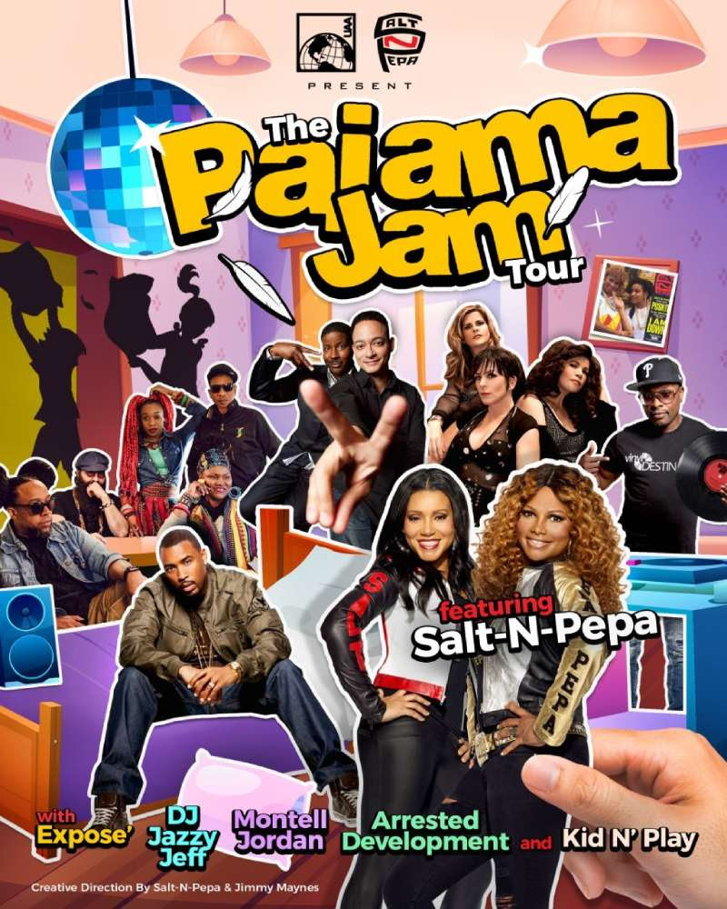 The Pajama Jam Tour Salt N Pepa Expose Arrested Development Dj Jazzy Jeff And Montell Jordan Withguitars