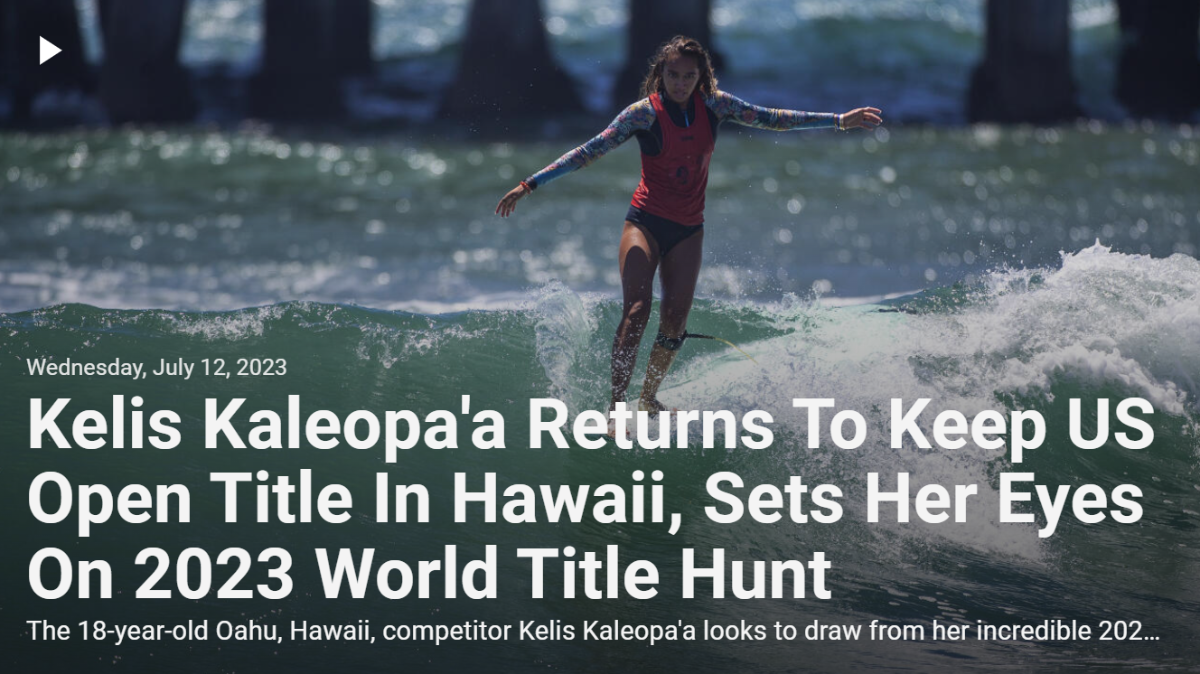 Hurley Surfer Eli Hanneman Wins the Wallex US Open of Surfing Presented by  Pacifico