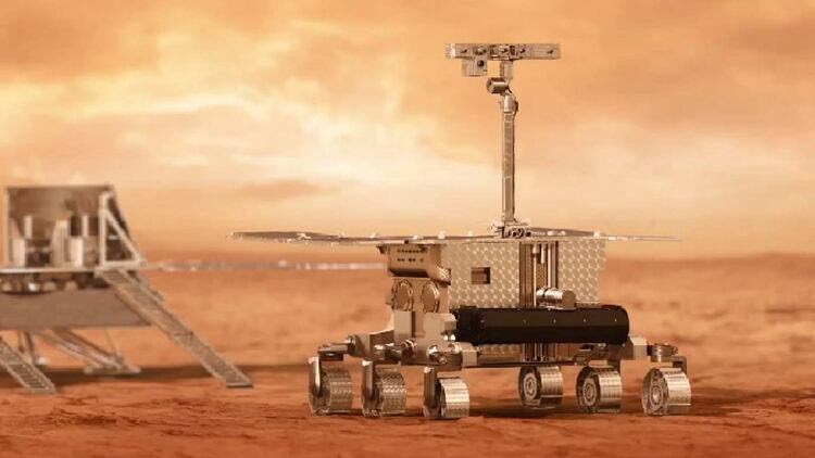 El rover ExoMars europeo-ruso, llamado Rosalind Franklin también llegará a Marte en 2021 (ESA)