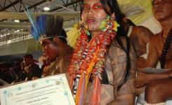 Cacique Roni, da etnia Paresí - primeira turma de professores indígenas