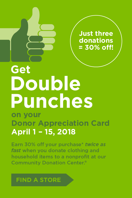  Double Punch Donor Appreciation Days start soon! 