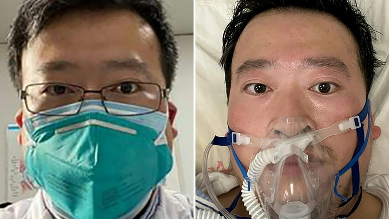 Bác sĩ Lý Văn Lượng, người thông báo với đồng nghiệp về dịch bệnh mới tại Vũ Hán, cuối tháng 12/2019, qua đời ngày 06/02/2020.