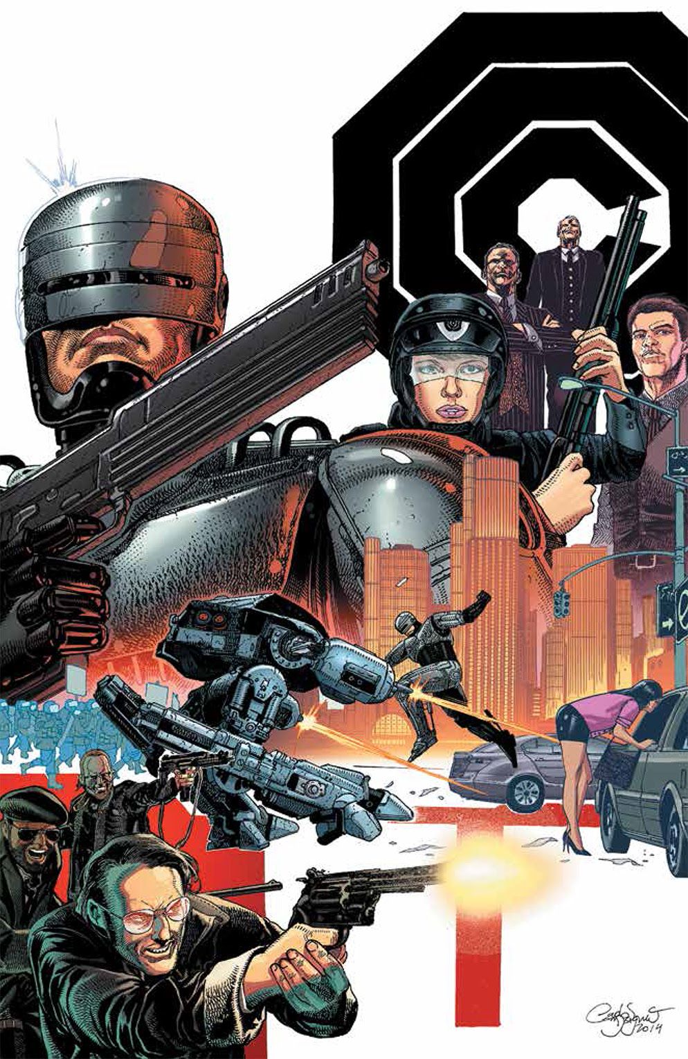 ROBOCOP #1 Cover B by Carlos Magno