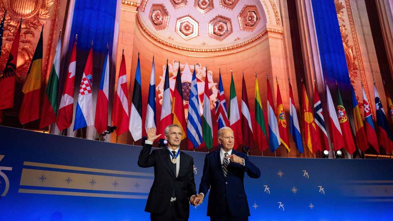 President Joe Biden and NATO Secretary General Jens Stoltenberg