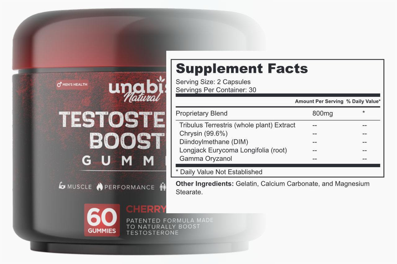 Unabis Testosterone Booster Gummies Review - Really Work For Actual Results  Or Ingredients Reported!