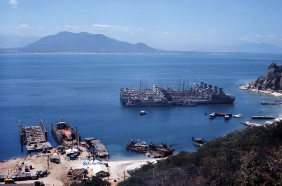 Một góc căn cứ hải quân Mỹ trên bãi Hòn Lương, Cam Ranh.