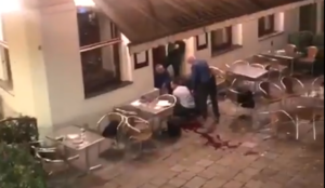 Video from Vienna: Bloody scene at restaurant near synagogue, may be kosher restaurant