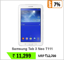 Samsung Tab 3 Neo T111 Android Calling Tablet - White