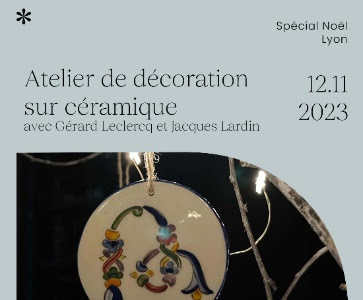 Atelier de décoration sur céramique - spécial Noël
