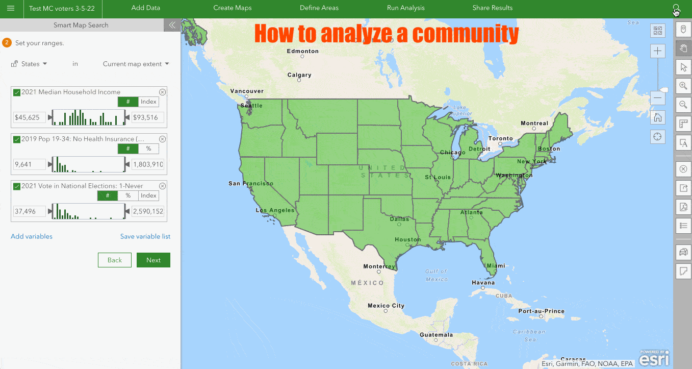 Analyze a community with the same precision that businesses use to locate their stores.