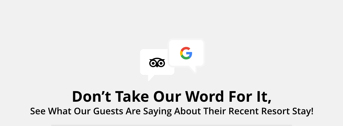 Dont't Take Our Word of it, Guest Experiences