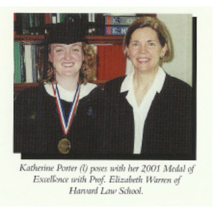 Photos of Katie Porter with Elizabeth Warren while at Harvard Law School