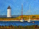 'Edgartown Light' An Original Oil Painting by Claire Beadon Carnell 30 Paintings in 30 Days Challeng - Posted on Monday, January 19, 2015 by Claire Beadon Carnell