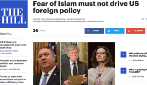 The Hill: “Fear of Islam must not drive US foreign policy”