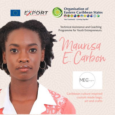 Maurisa Carbon, beneficiary of the OECS-Caribbean Export Development Agency's Technical Assistance and Coaching Programme 