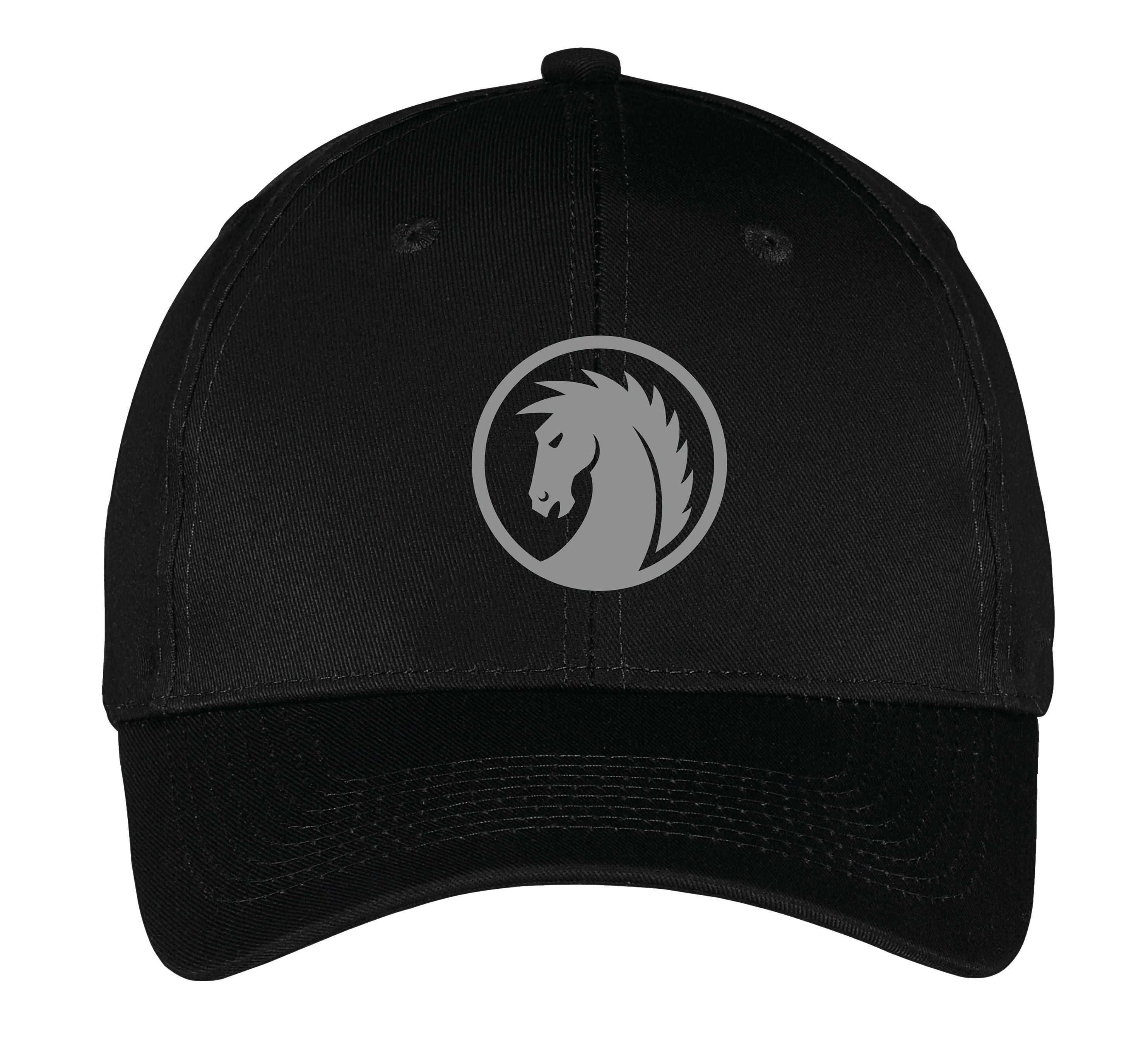 Dark Horse Gray/White Logo Cap