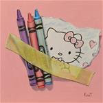Hello Kitty Coloring with Crayons - Posted on Wednesday, January 28, 2015 by Kim Testone