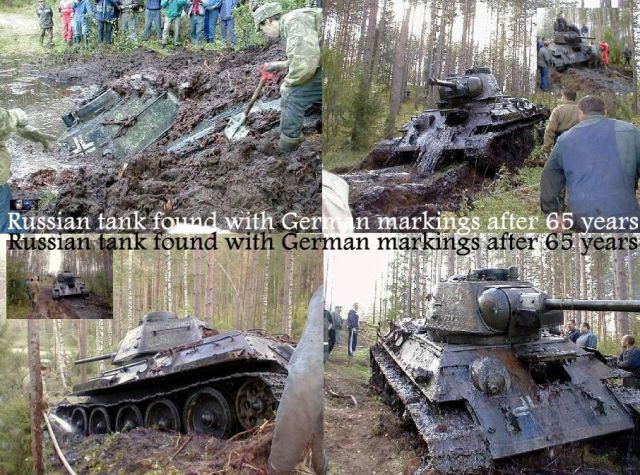 Russian tank found with German markings after 65 years.Must-See! 