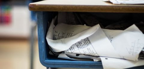 Going paperless means less stuff for students to keep track of. Going paperless means less stuff for students to keep track of.