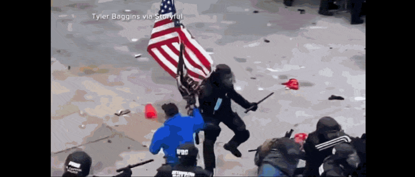 Merrick Garland stresses the need to curb political violence on the eve of the first anniversary of the violent Jan 6 insurrection caused by Trump's attempt to overturn the election results.