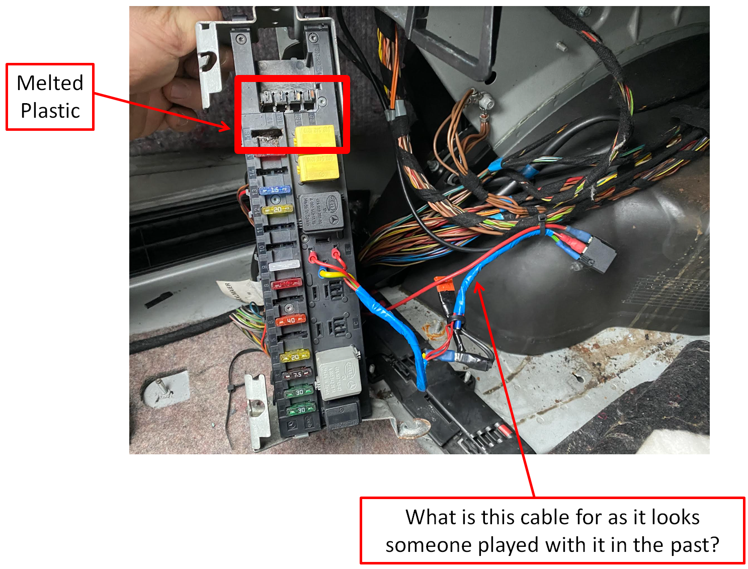 Rear SAM Module (plastic melted / fuse issue) | Mercedes-Benz Forum