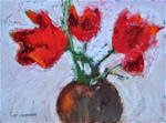 Abstracted Tulips, Contemporary Floral Paintings by Arizona Artist Amy Whitehouse - Posted on Wednesday, February 25, 2015 by Amy Whitehouse